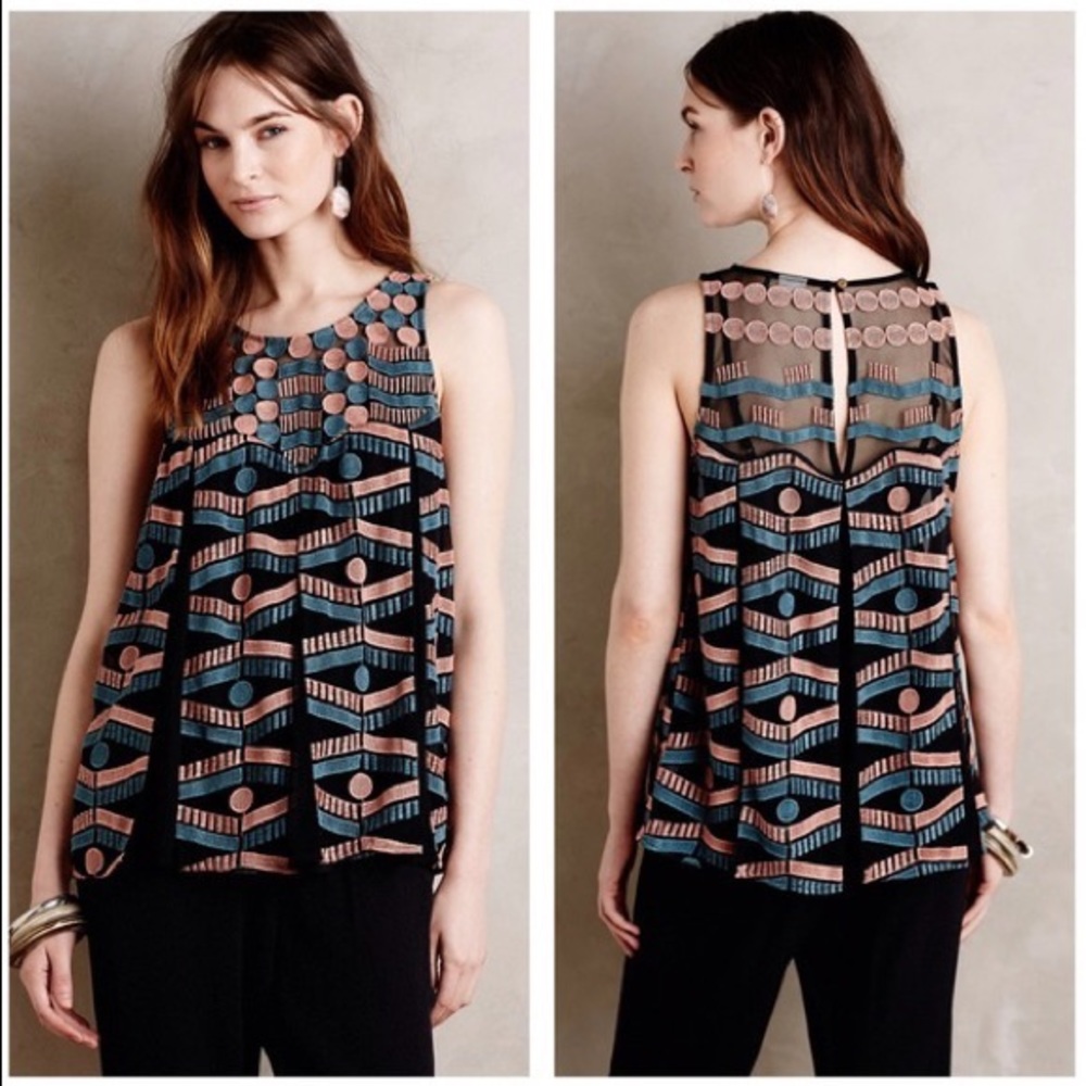 EUC! - Anthro | Akemi + Kin Kalila Sheer Tank